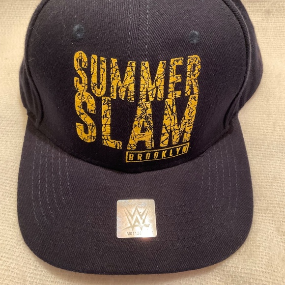 WWE Summer Slam Brooklyn Baseball Cap Black Hat - READ - Picture 2 of 11